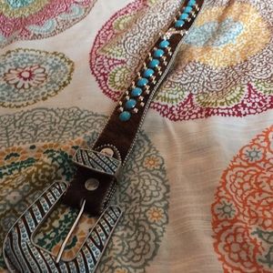 Women’s Hair On Western Belt